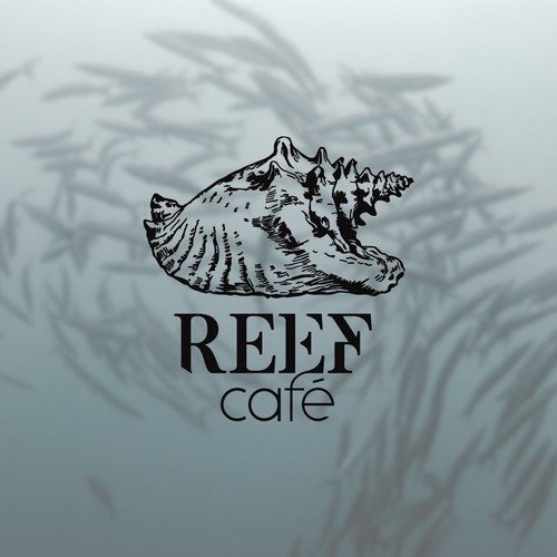 Shell logo with the title 'Reef Café'