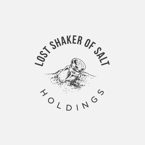 Salt logo with the title 'Classic hand-drawn logo for Lost Shaker of Salt Holdings'