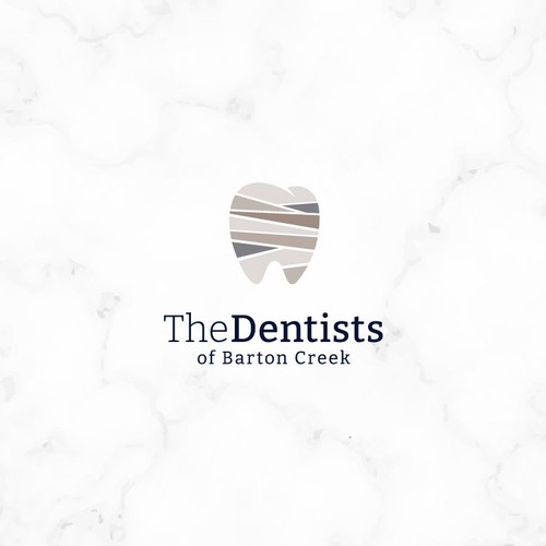 Marble design with the title 'The Dentists'