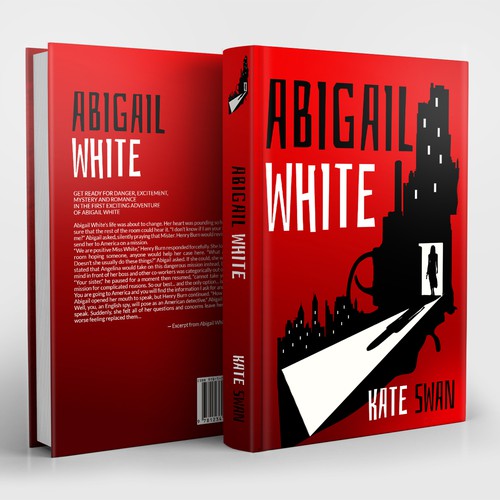 Typography book cover with the title 'Abigail White'