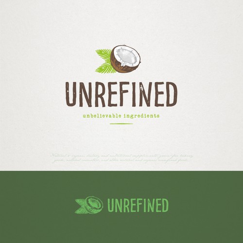 Raw design with the title 'logo design for Unrefined'