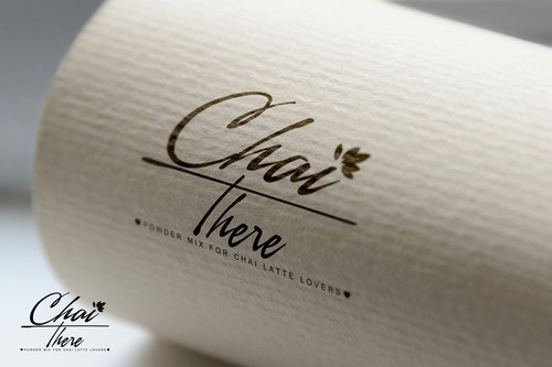 Chai design with the title 'New Brand for Chai There powder chai latte mix'