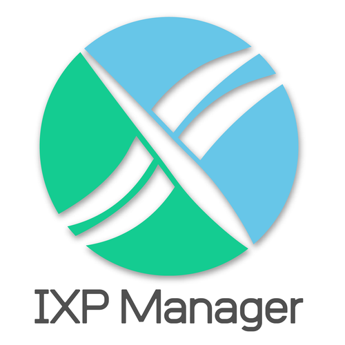 Fluid design with the title 'LOGO Concept for an IXP company.'