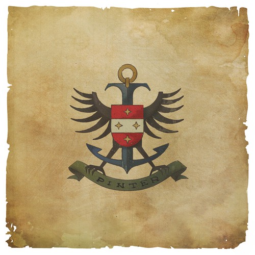 Eagle logo with the title 'The Pinter Family'