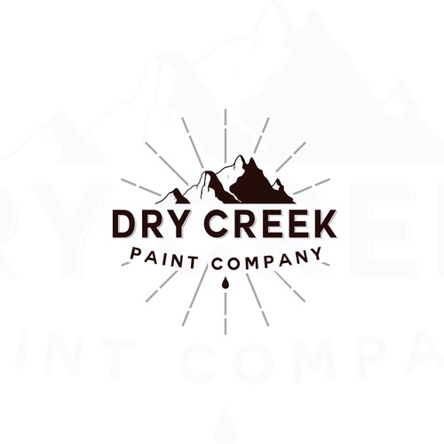 Creek logo with the title 'Logo Concept for Painting Company '