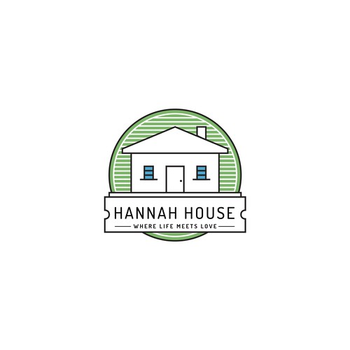 Corporate identity logo with the title 'Hannah House'