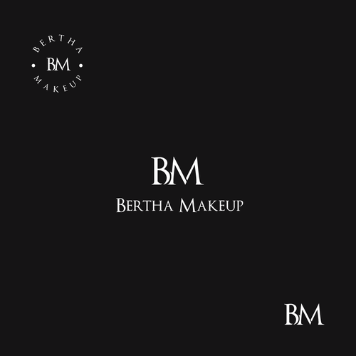 Makeup logo with the title 'Logo concept for Bertha Makeup'