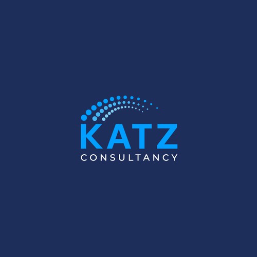 Swoosh design with the title 'Katz Consultancy Logo Design'