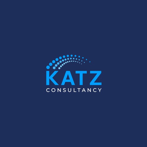 Swoosh logo with the title 'Katz Consultancy Logo Design'