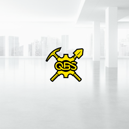 Black and yellow logo with the title 'QBS'
