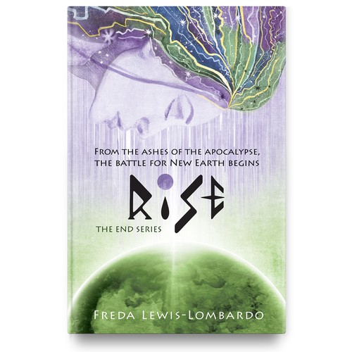 Dystopian book cover with the title 'Rise Book Cover'