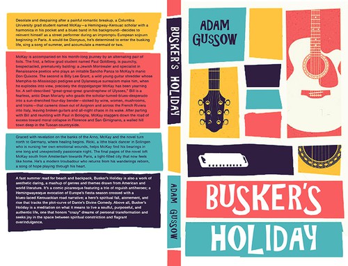 Fiction book cover with the title 'Saul Bass–Style Book Cover for Summer Read'