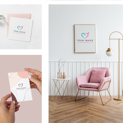 Academy logo with the title 'Logo Concept for Teen Image'