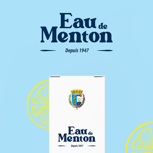 Fruit packaging with the title 'Packaging Eau de Menton'