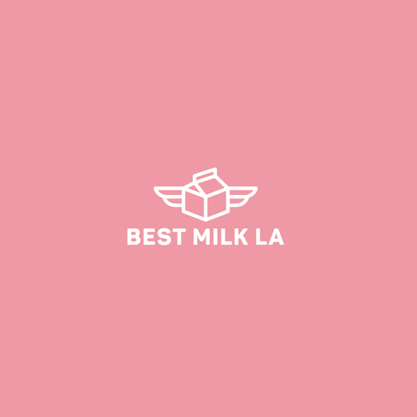 Los Angeles logo with the title 'Best Milk LA Logo'