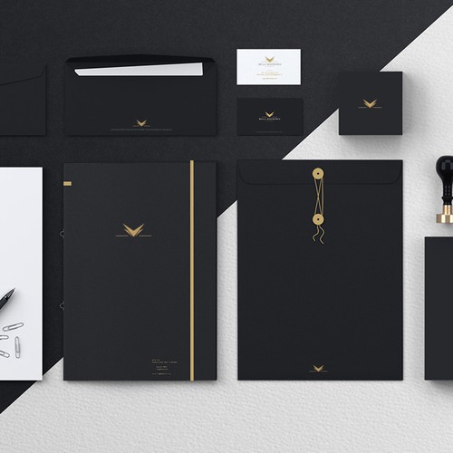 Stationery brand with the title 'Bella Bosphorus Stationery & Branding Design'