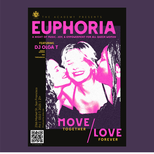 LGBT+ design with the title 'Poster Design'