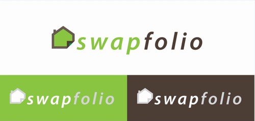 Flip design with the title 'create a web 2.0 logo for a real estate investing website'