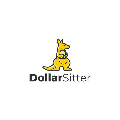 Dollar design with the title 'Playful Logo for a Personal Financial Blog'