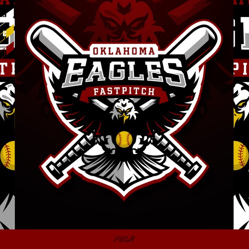 Steelers logo with the title 'Competitive softball team looking for a bad ass logo!'