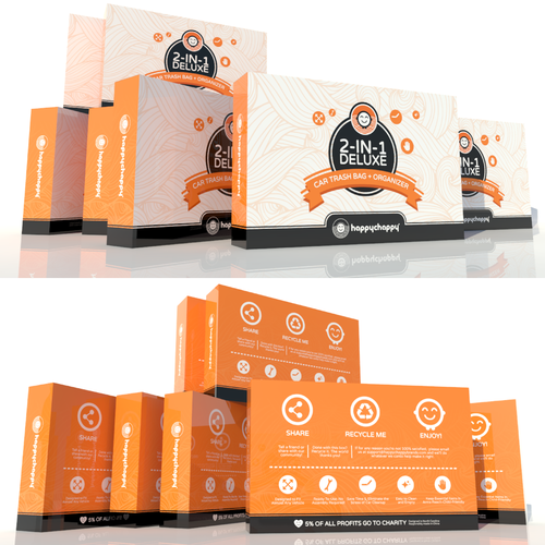 Retail packaging with the title 'Product Packaging Design'