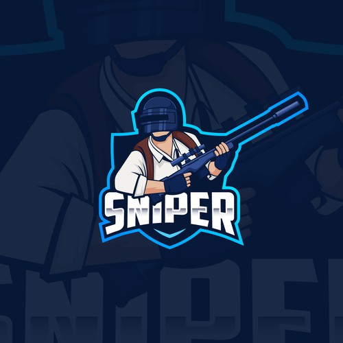New design with the title 'emblem logo for sniper gaming team '