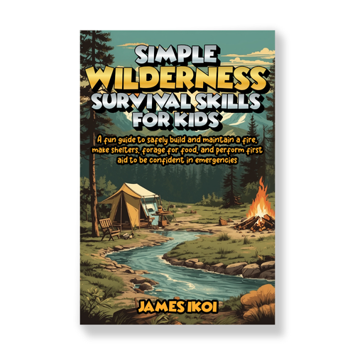 Tent design with the title 'Survival Skills'