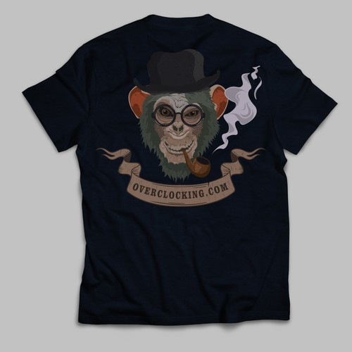 Computer t-shirt with the title 'OverClocking.com T shirt'