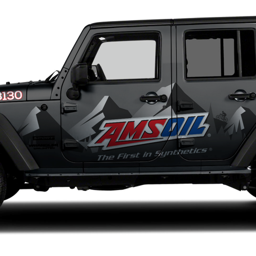 Wrapping design with the title 'Jeep Wrangler JKU Wrap Design'