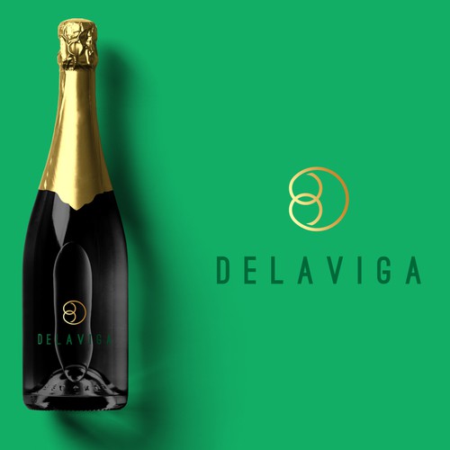 Champagne design with the title 'luxury sparkling drink'