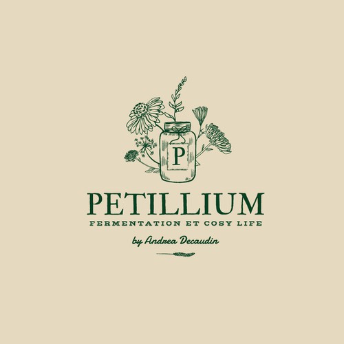 Natural medicine logo with the title 'Petillium'