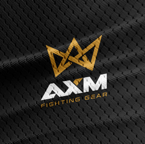 Martial arts logo with the title 'AXM Figthing gear'