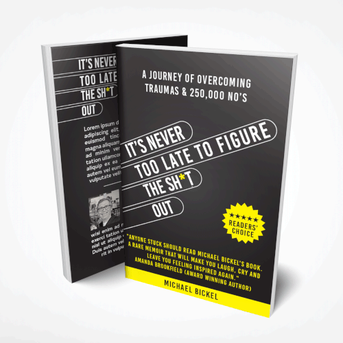 Life book cover with the title 'Clever book cover design'