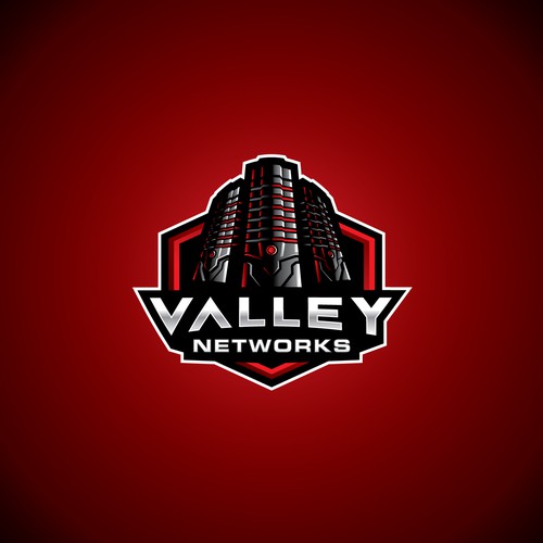 Network brand with the title 'Valley Networks logo'