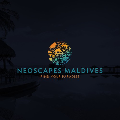 Travel agency brand with the title 'logo for a travel company in the Maldives'