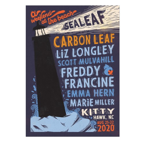 Poster artwork with the title 'Festival poster'