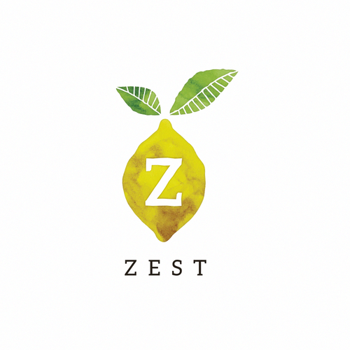 Organic food logo with the title 'watercolor logo design'