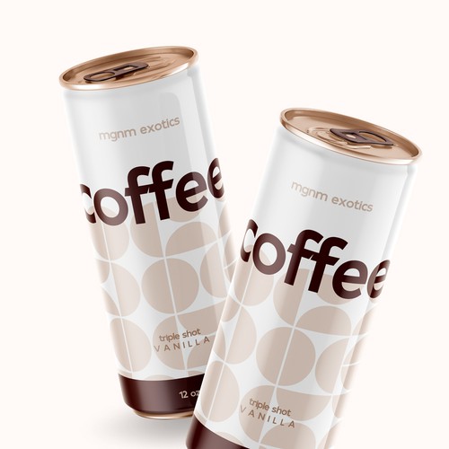 Energy drink label with the title 'Coffe Drink'