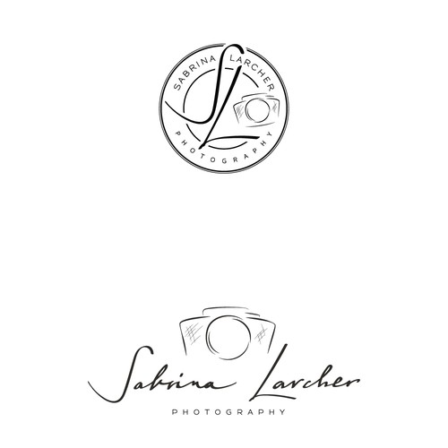 Signature design with the title 'Sabrina Larcher Photography Logo'