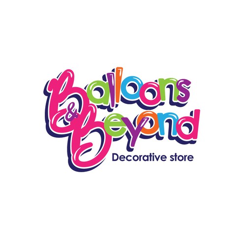 Balloon logo with the title 'Balloons & Beyond'