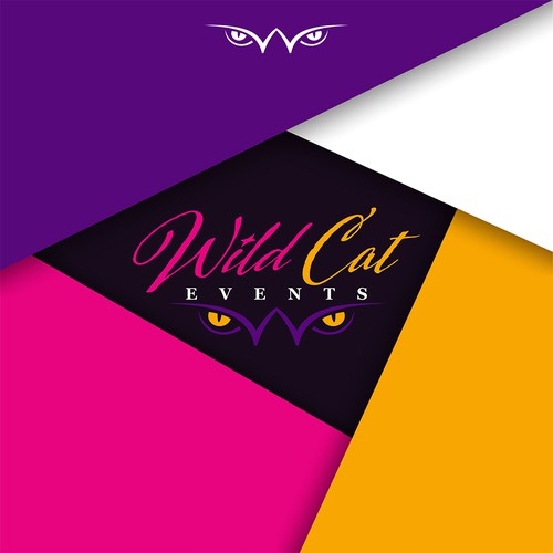 Catering design with the title 'Wild Cat Events'