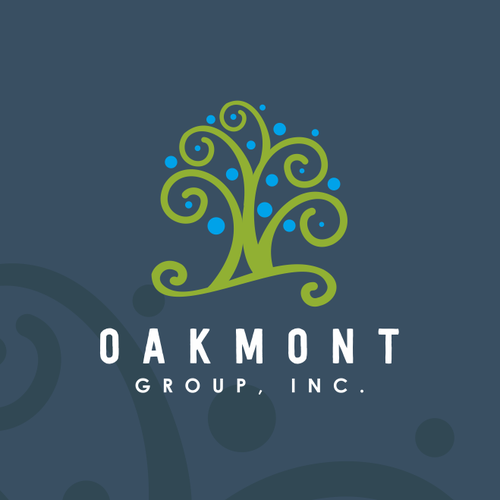 Oak tree design with the title 'unique logo for oakmont group Inc'