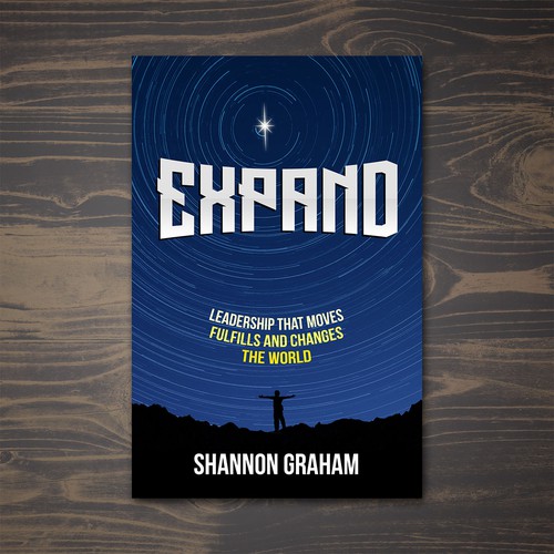 Leadership book cover with the title '"Expand" Book Cover Design'