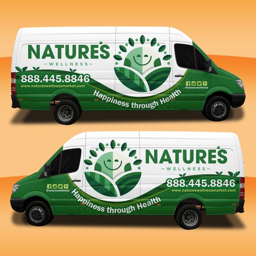 Wrap design with the title 'NATURES VAN DESIGN'