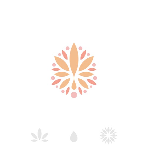 Pink and white logo with the title 'Rose Cannabis Oil'