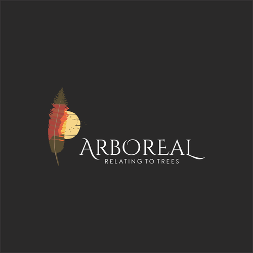 Feather logo with the title 'ARBOREAL'