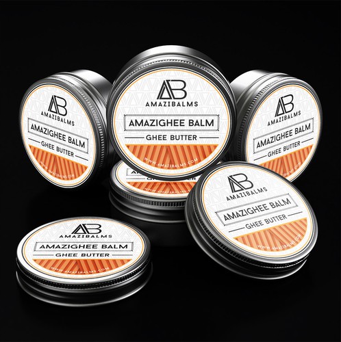Modern label with the title 'Lip Balm And Candle Label Design'