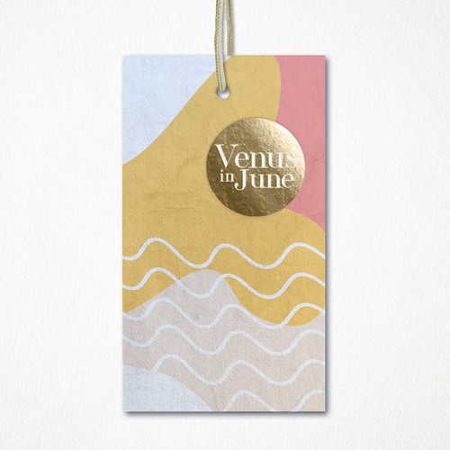 Fashion label with the title 'Millennial Fashion Tops Hangtag'