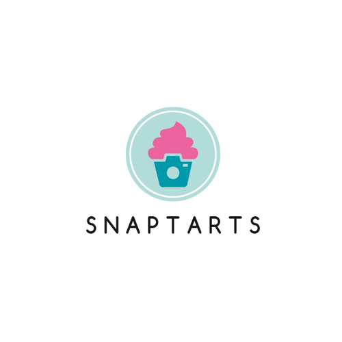 标题为“Snaptarts”的纸杯蛋糕标志