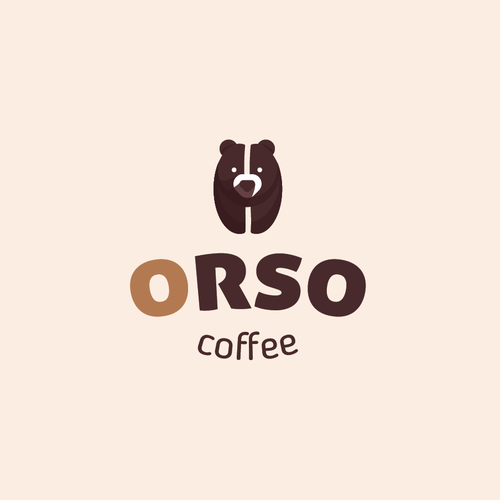 Bean design with the title 'Logo for a coffee shop '